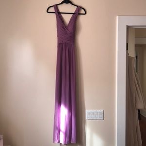 David’s Bridal Bridesmaid Dress - wisteria